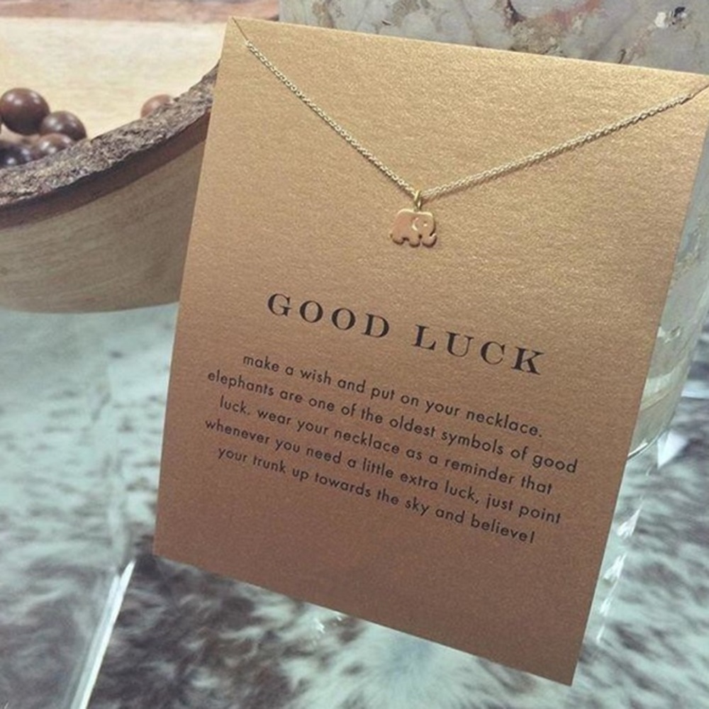 GOLD GOOD LUCK ♡ GIFT Necklace